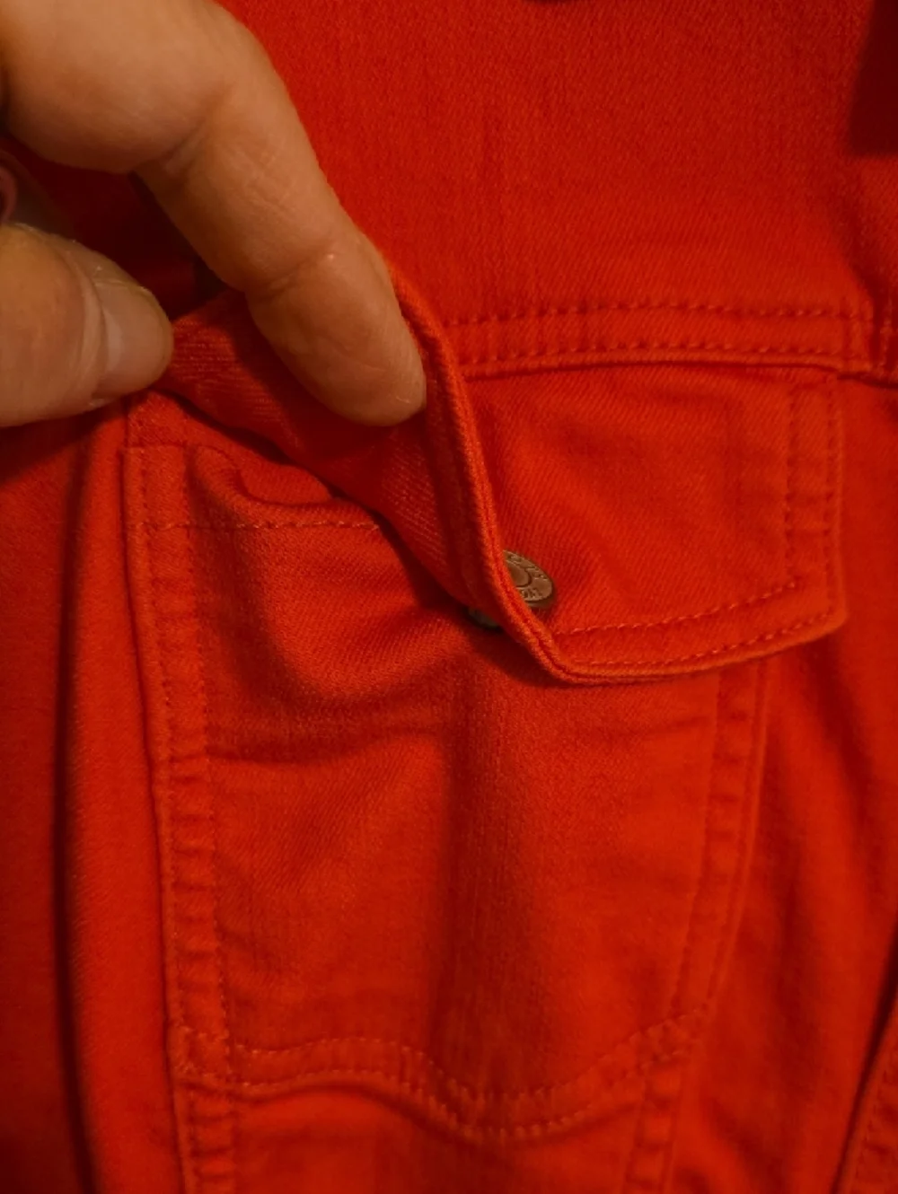 Talbots Coral-Pink‎ Denim Jacket